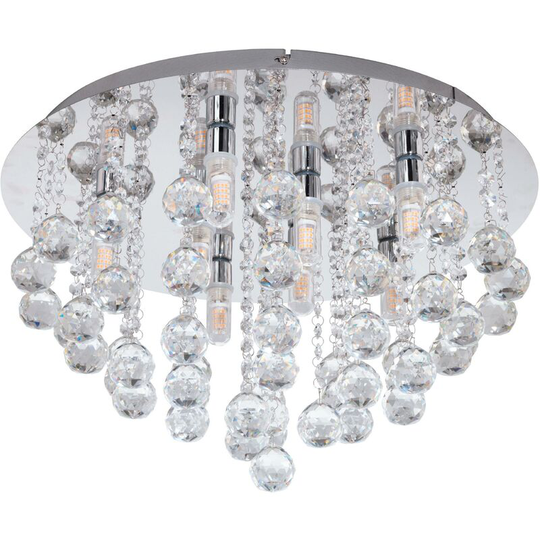 Eglo - Almonte Chrome/Crystal ceiling light - Silver