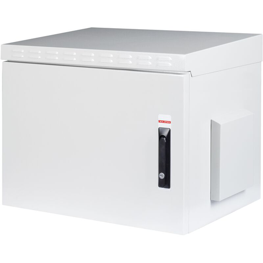Rackmatic - Double-anchored outdoor security wall-mounted rack cabinet 9U IP55 600 x 450 x 579