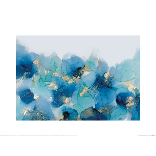 Calm Golden Waters by Charlotte Vale - Unframed Painting on Paper
