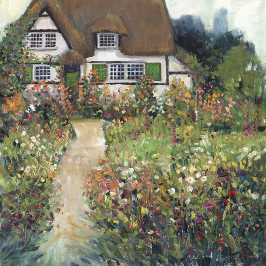 Garden Cottage II by Tim OToole - Wrapped Canvas Painting