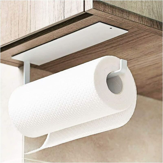 Perlerare - Self Adhesive Tissue Holder - Mounts to Wall or Under Cabinet/Sink/Refrigerator - Suitable for Bathroom and Kitchen