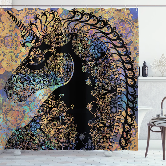 Bernadien Polyester Shower Curtain Set