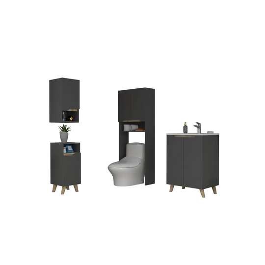 Vallejo 4 Piece Bathroom Furniture Suite