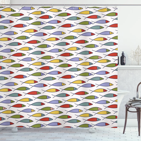 Bhatri 13 Piece Polyester Shower Curtain Set