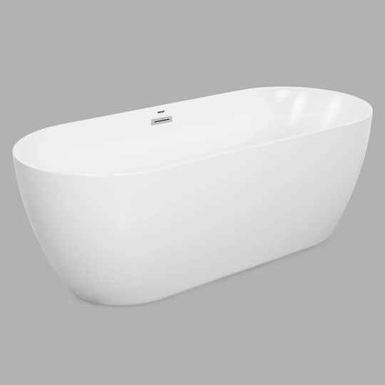 Clemente Acrylic 165 cm x 72 cm Straight Bathtub