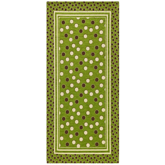 Dominic Sphere Hooked Green/Brown/Beige Rug