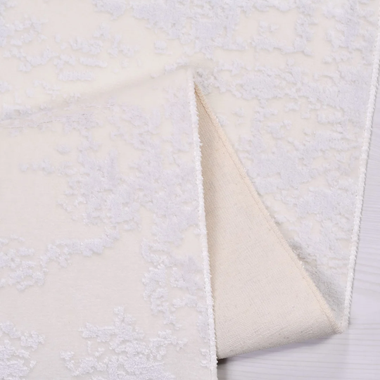 August Grove Siena Cream Flat Cotton Wool Area Rug