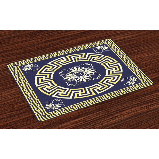 Amiya Greek Key Spring Meander Placemat