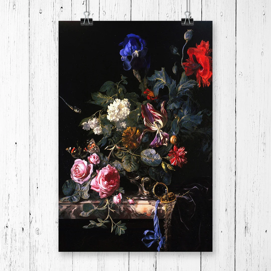'Still Life Flowers' by Willem van Aelst Printing Print