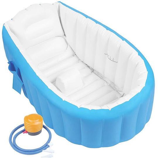 Betterlifegb - bette Inflatable Baby Bathtub Inflatable Baby Shower Bath Toddler Bathtub with Inflator and Mouth Cap for Baby, Newborn, Toddler,