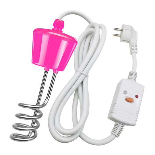 Sunflowergb - Immersion Heater, 3000W Stainless Steel - High Power Domestic Water Heater(Pink)