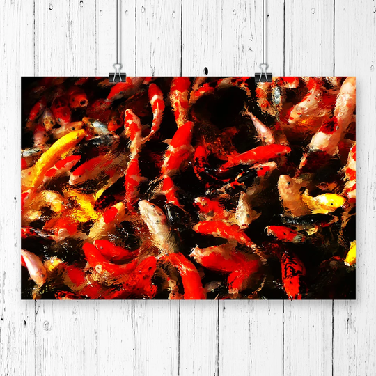 'Carp Fish' Graphic Art