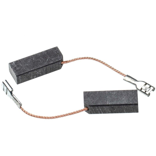 2x Carbon Brush Motor Brush 25 x 10 x 6,4mm compatible with Miele W434, W434 s, W435, W436, W437, W440, W440 u, W441 Washing Machine - Vhbw