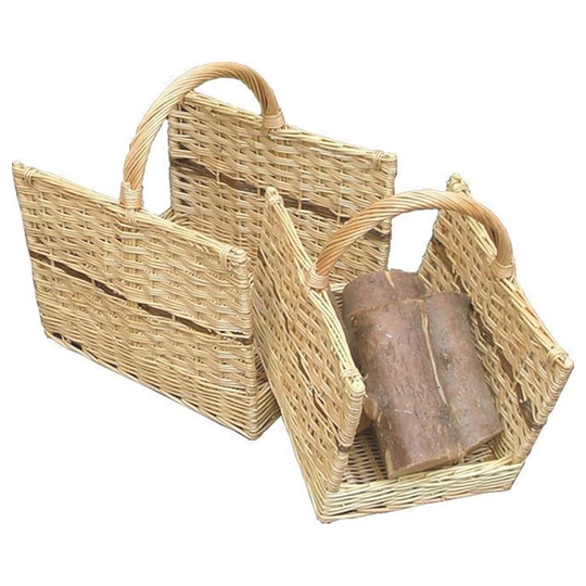 Fortside 2 Piece Willow Log Carrier Set
