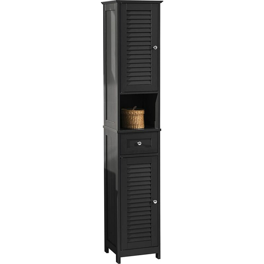 Bathroom Tall Cabinet Bathroom Storage Cabinet,FRG236-DG - Sobuy