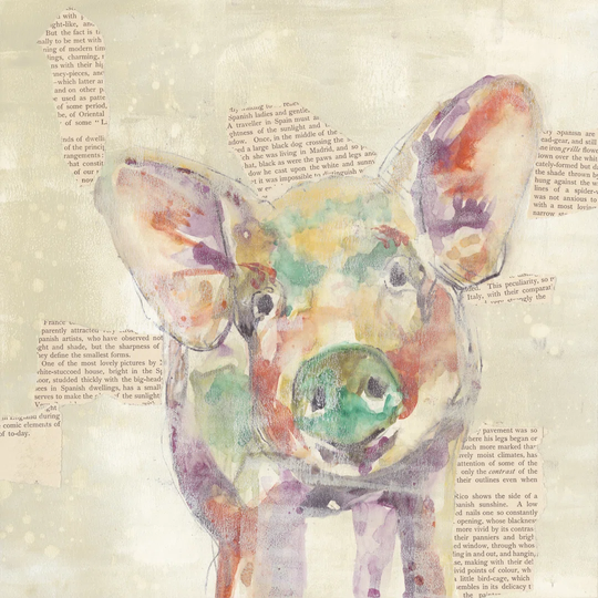Farm Collage I by Jennifer Goldberger - Wrapped Canvas Graphic Art