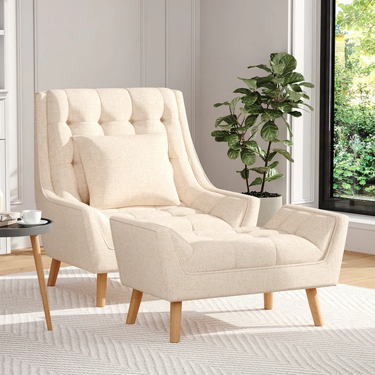 Lydie Armchair and Footstool