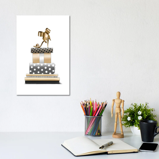 Christmas Stack by Elza Fouche - Wrapped Canvas Painting