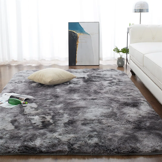 Brinly Soft Touch Fluffy Machine Woven Dark/Grey Rug