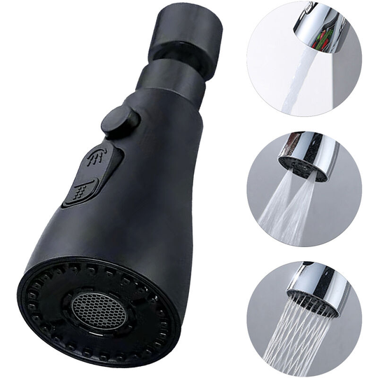 3 Functions Spray Head 360°Swivel Faucet Spayer Head G1/2 Water-saving Sink Aerator