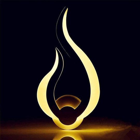 Soekavia - led wall light, led wall light, indoor flame shaped wall light, living room bathroom staircase hallway wall light, warm white 3000K, 10W