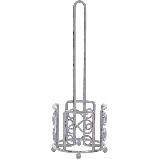 Vintage Metal Toilet Paper Stand Holder 41 cm Bathroom Accessories Grey Mandi - Grey