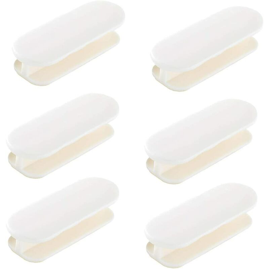 Perlerare - 6pcs Self Adhesive Window Pull Handle Plastic for Doors and Windows Cabinet Refrigerator Door Window Handle Convenient Opening
