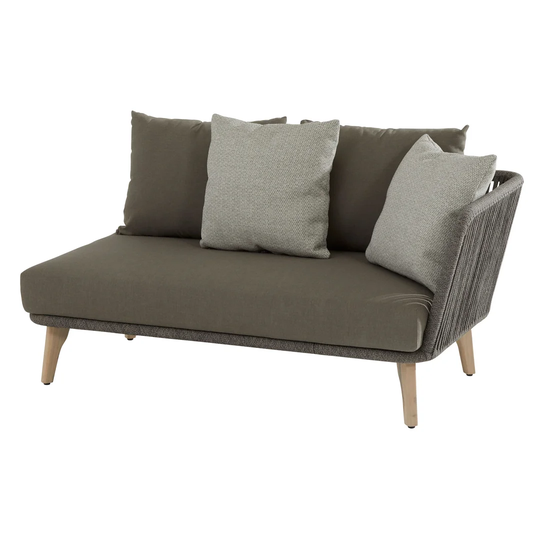 Sofa 2 Seater With Right Arm Santander L.151 L.87 H.84 Gray/gray