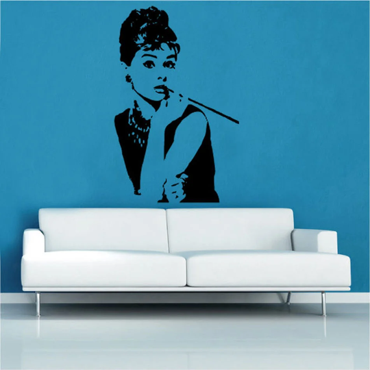 Audrey Hepburn Design 3 Wall Sticker