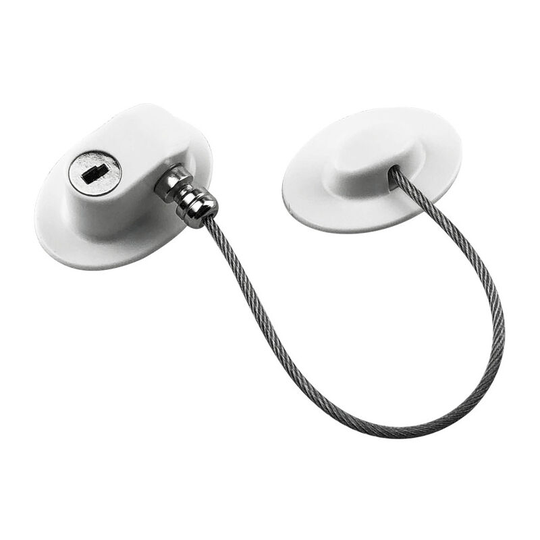 Popular 2Pcs Fridge Locks Refrigerator Locks Children Safety Fridge Restrictor No Drilll Freezer Locks Cupboard Cabinet Locks with Keys for Children