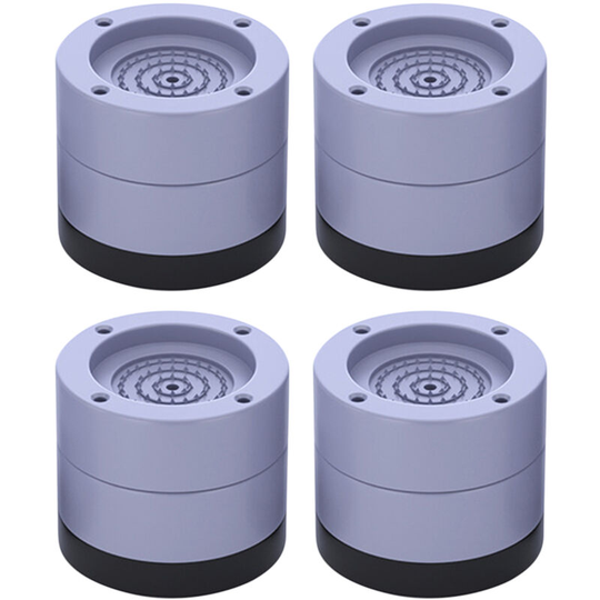 4 Pack Washing Machine Feet Pads Anti Vibration Non-Slip Shock and Noise Cancelling Height Adjustable Pads, Grey&6CM - Grey&6CM