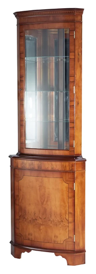 Island Magee Corner Display Cabinet with Lighting