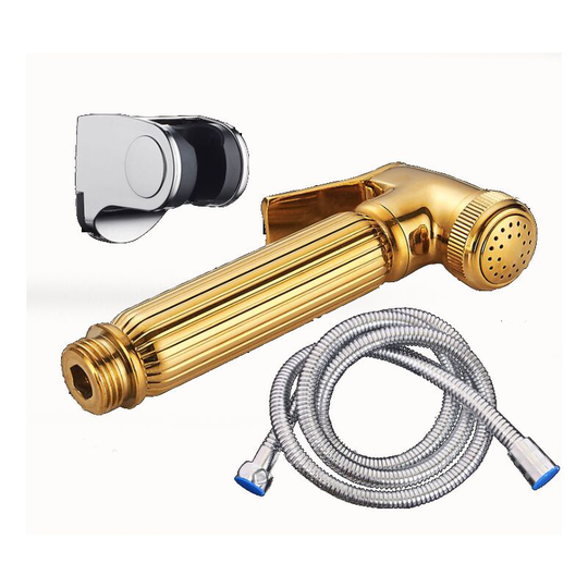 Copper Bidet Spray Gun Toilet Spray Pistol Multifunction Bidet Pressurized Shower Nozzle (d)