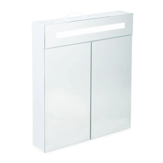Azyon 60cm x 67cm Surface Mount Mirror Cabinet with LED Lighting