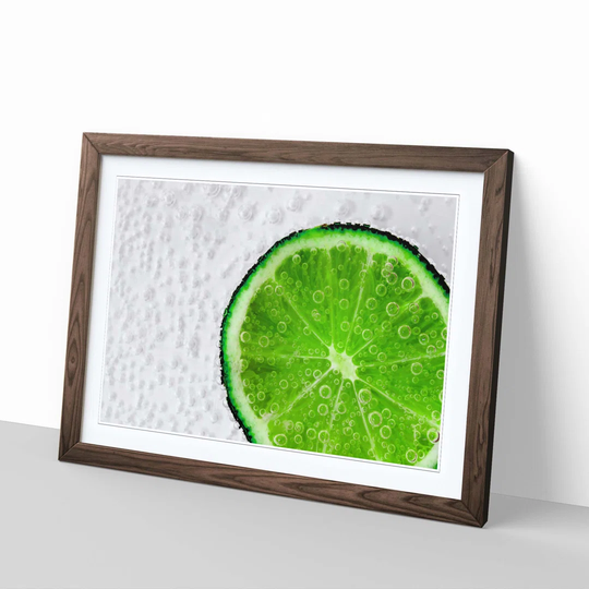 'Lime with Tonic' Framed Photographic Print