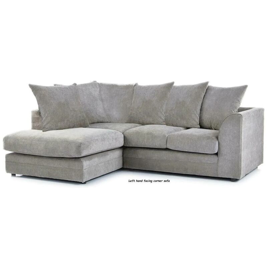 Chelsea Left Hand Facing Fabric Corner Sofa - Beige