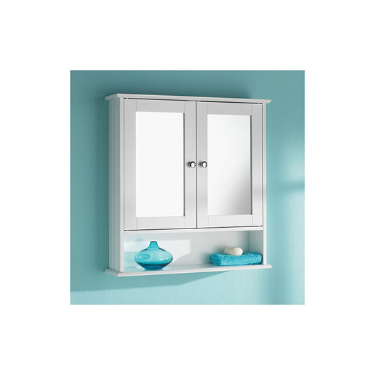 Bathroom Unit - Clean Lines & Crisp White Finish - Cabinet/Cupboard - mdf - white - Saxony