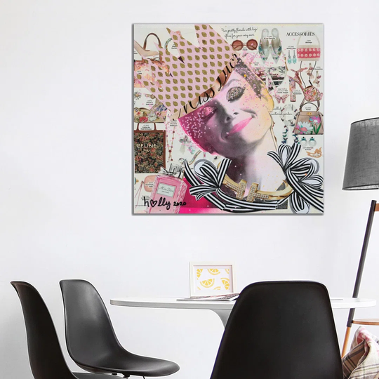 Happy Audrey by Hollywould Studios - Wrapped Canvas Painting