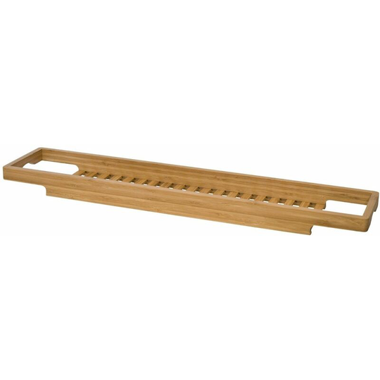 Vale Designs Slim Bath Rack Bamboo Wooden Luxury Bathtub Caddy Storage Rack - Brown