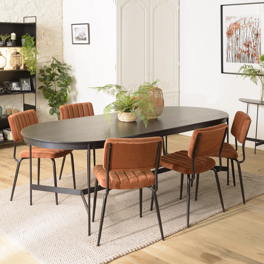 Ilmie Oval 240Cm L x 80Cm W Restaurant Table Dining Table