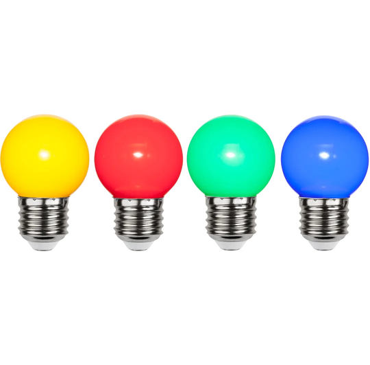 4 Piece 1W E27 LED Bulbs