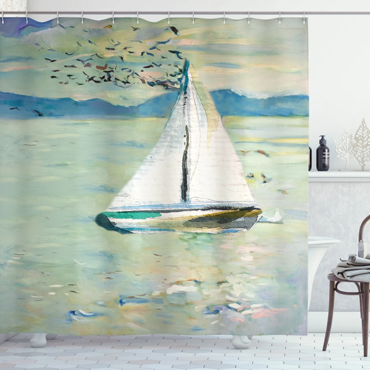 Dandre Polyester Shower Curtain