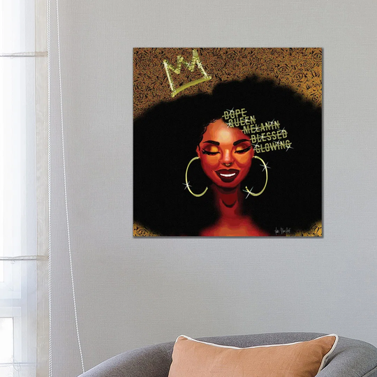 Smile Queen by Faith with an E - Wrapped Canvas Painting