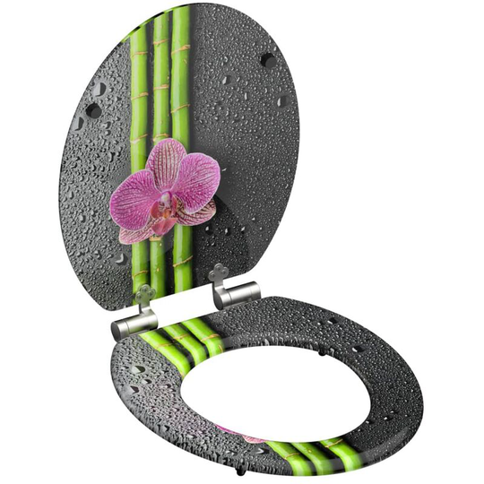 Toilet Seat with Soft-Close asia schütte - Multicolour