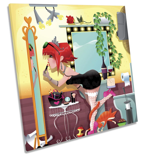 Make up Fashion Beauty - Wrapped Canvas Graphic Art