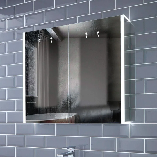Grace Surface Mount Mirror Cabinet with LED Lighting