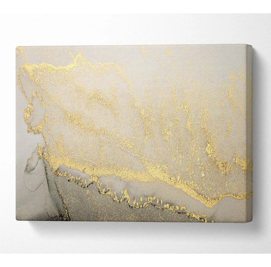 The Stone Gold Glitter - Wrapped Canvas Graphic Art