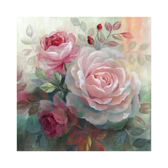 Roses II II by Nan - Wrapped Canvas Painting