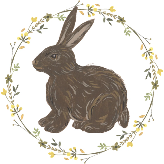 Happy Bunny Day II by Melissa Wang - Wrapped Canvas Graphic Art