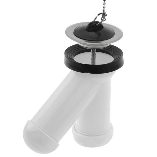 Siphon y compact with valve for sink-bidet ∅ 40 x 32 mm - Primematik